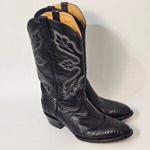 Ferrini Lizard Teju Skin Size 13  Black/White